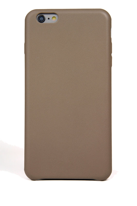 iPhone 6 Plus Case, Taupe Leather