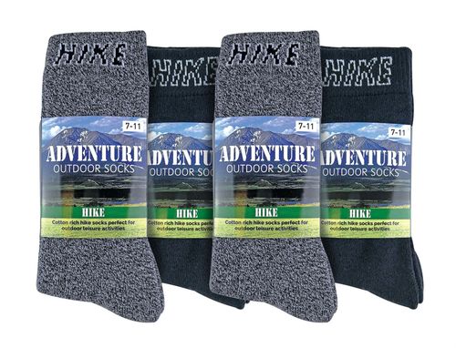 12 Pairs Mens Hike Socks 6-11 UK