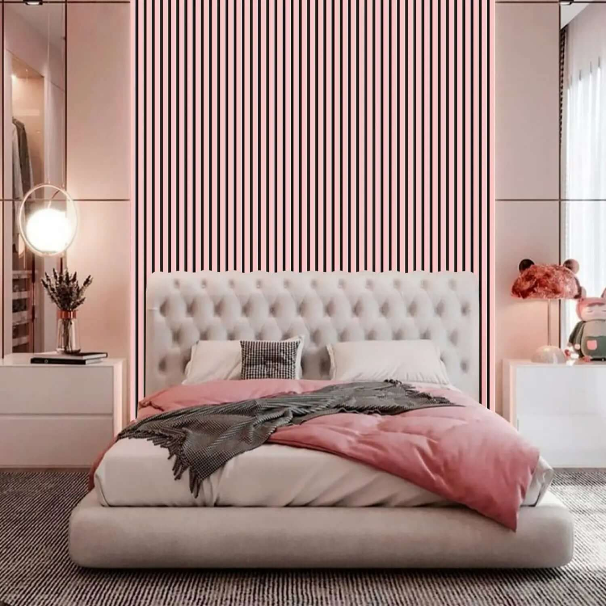 Natural & Coloured Acoustic Slatted Wall Panels