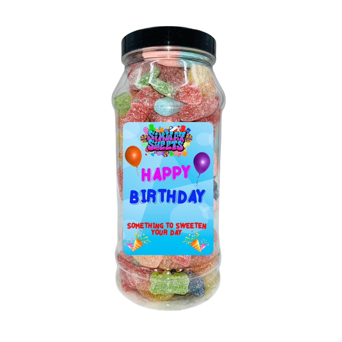 Simway Sweets 'Happy Birthday' Gift Sweet Jar - Pick Your Mix!