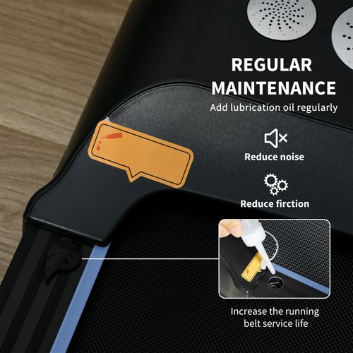 HOMCOM Foldable Walking Treadmill w/ LED Display