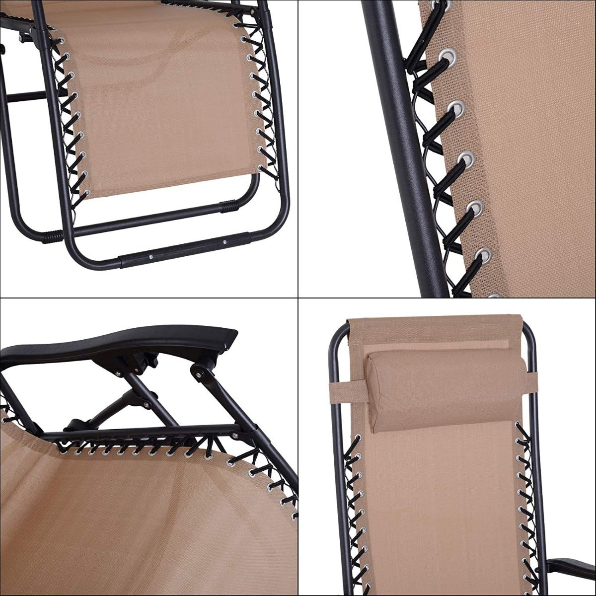 Zero Gravity Chair Adjustable Patio Lounge Chair Recling Seat