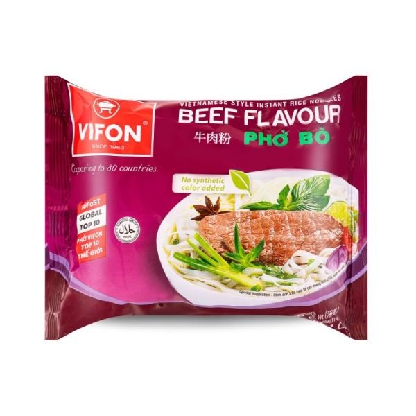 VIFON Instant Rice Noodle - Beef Flavour 60g