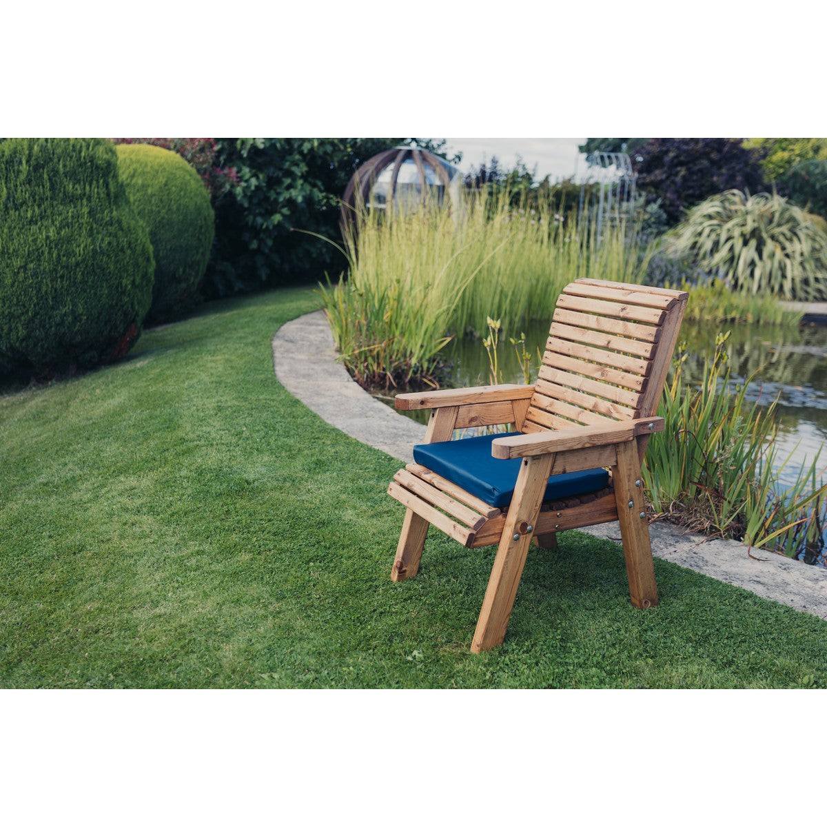 Amesbury Garden Cushion by Churnet Valley with Blue Cushions - N1C-6
