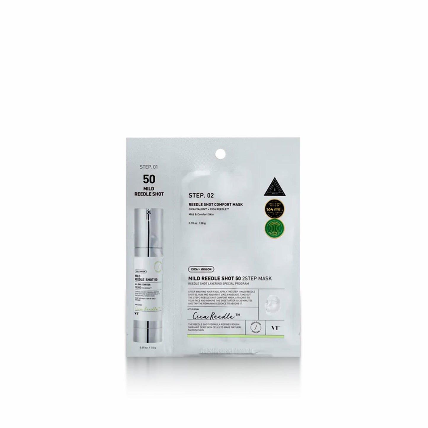 VT - Cosmetics Mild Reedle Shot 50 2-Step Mask - 1pc