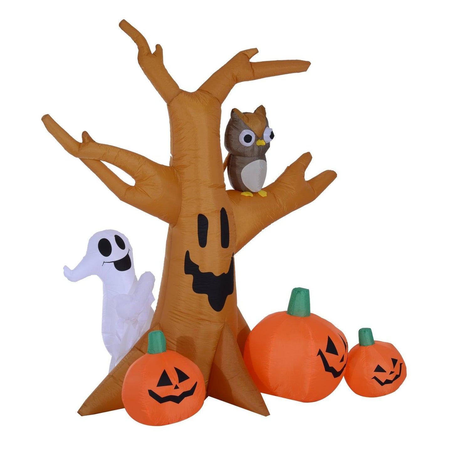 Halloween Inflatable Tree W/Pumpkins LED Lights