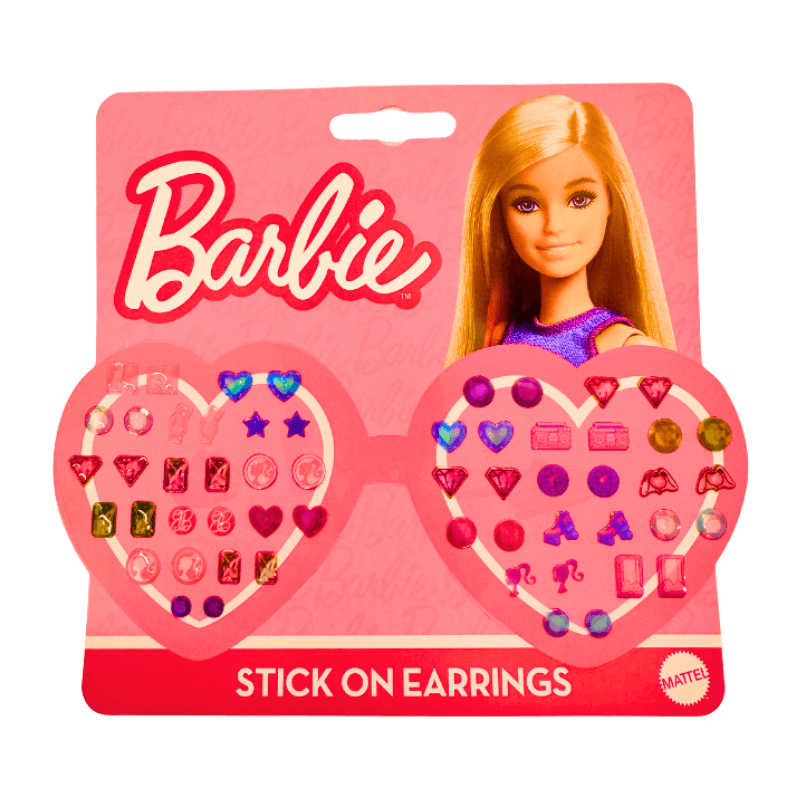 Wholesale Barbie Stick On Earrings - (Case of 24)