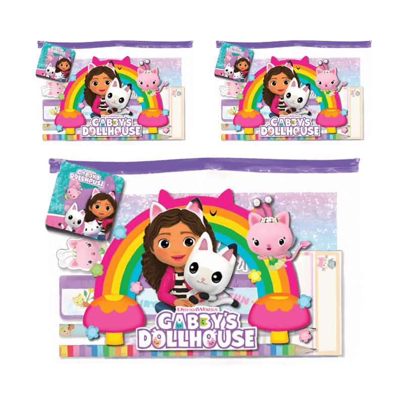 Wholesale Gabby's Dollhouse Pencil Case Set - (Case of 12)