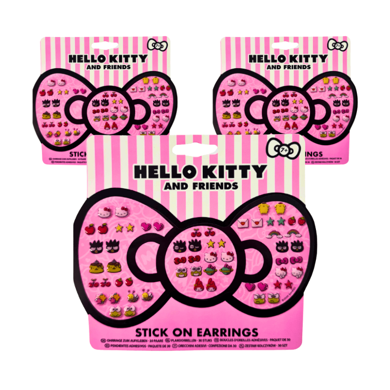 Wholesale Hello Kitty Stick On Earrings - (Case of 24)