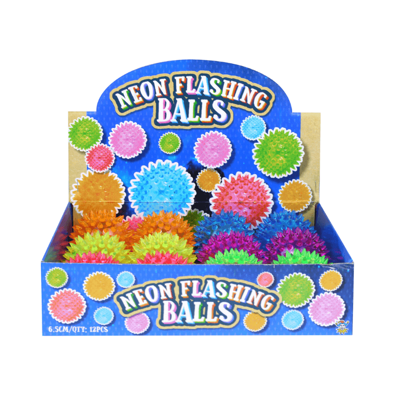 Wholesale Sensory Spikey Ball With Flashing Light - (CDU of 12)