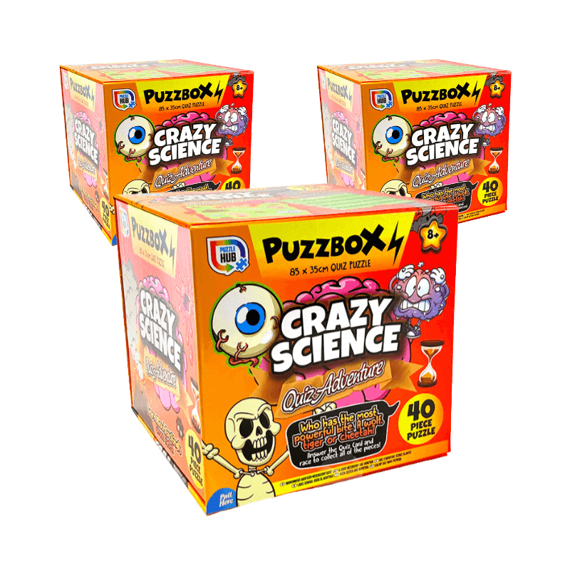 Wholesale Puzzbox Crazy Science Quiz - (Case of 24)