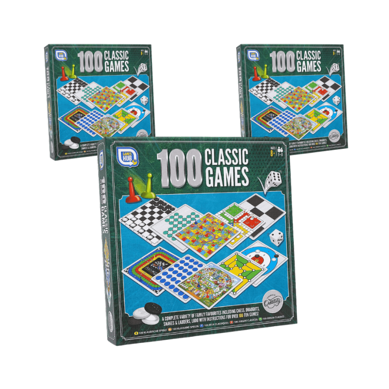 Wholesale 100 Classic Family Board Games - (Case of 10)