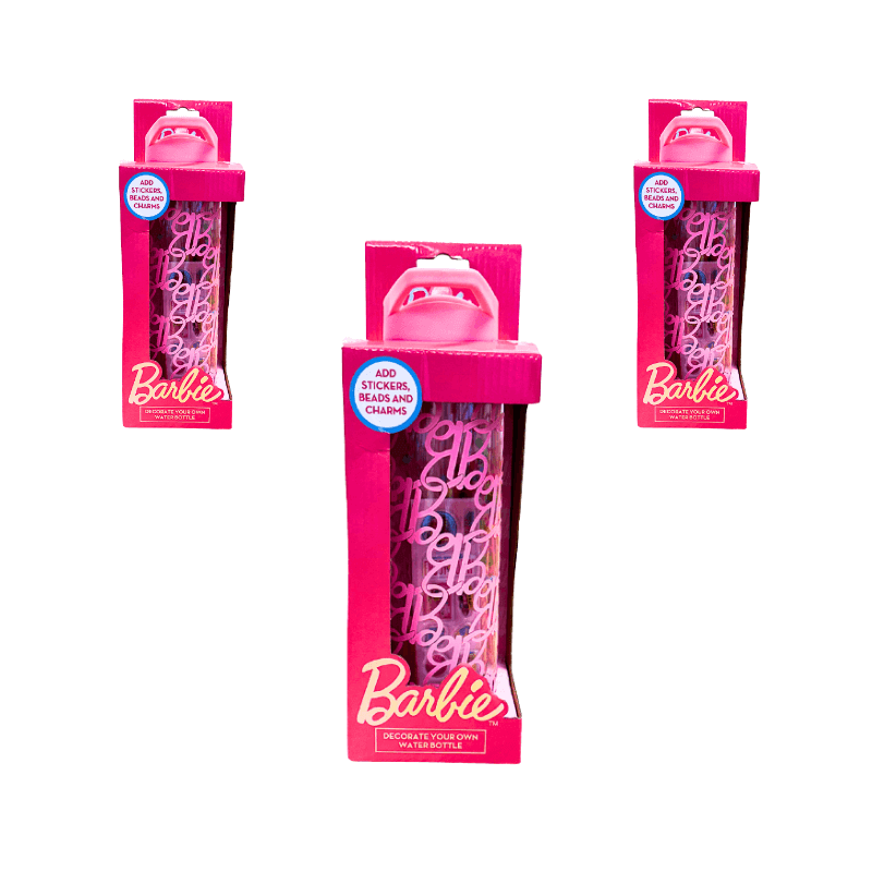 Wholesale Barbie Extra Decorate Your Own Water Bottle - (Case of 6)
