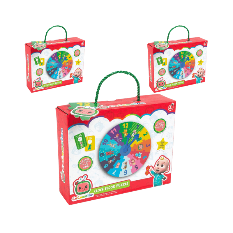 Wholesale Cocomelon Clock Floor Puzzle - (Case of 10)