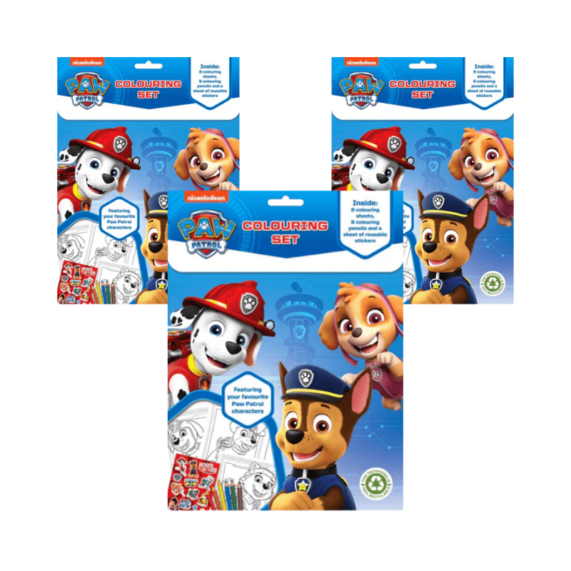 Wholesale Paw Patrol Colouring Set - (Case of 12)
