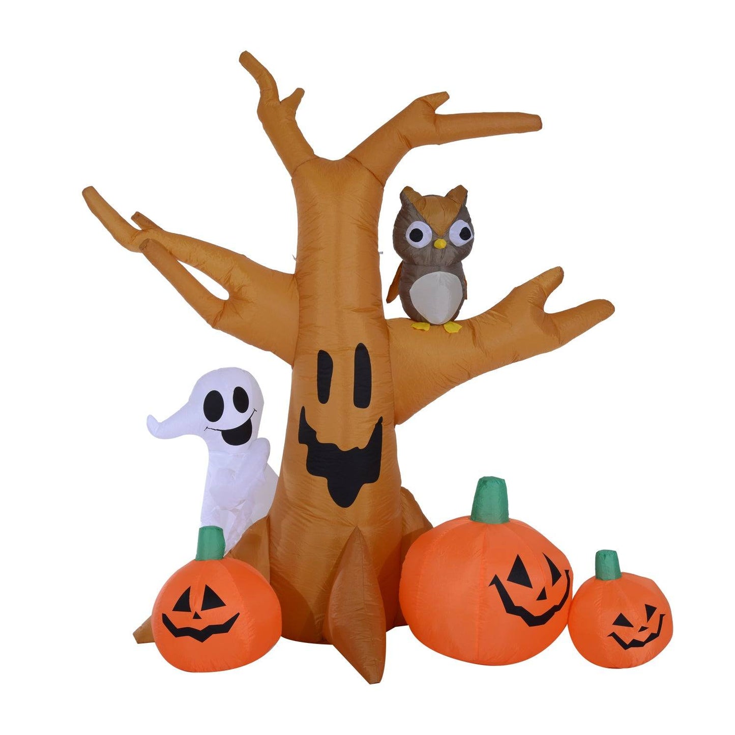 Halloween Inflatable Tree W/Pumpkins LED Lights
