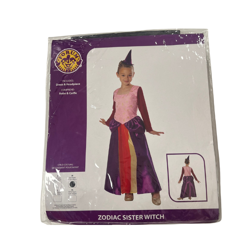 Zodiac Sister Witch Fancy Dress Costume Medium 5-6 Yrs