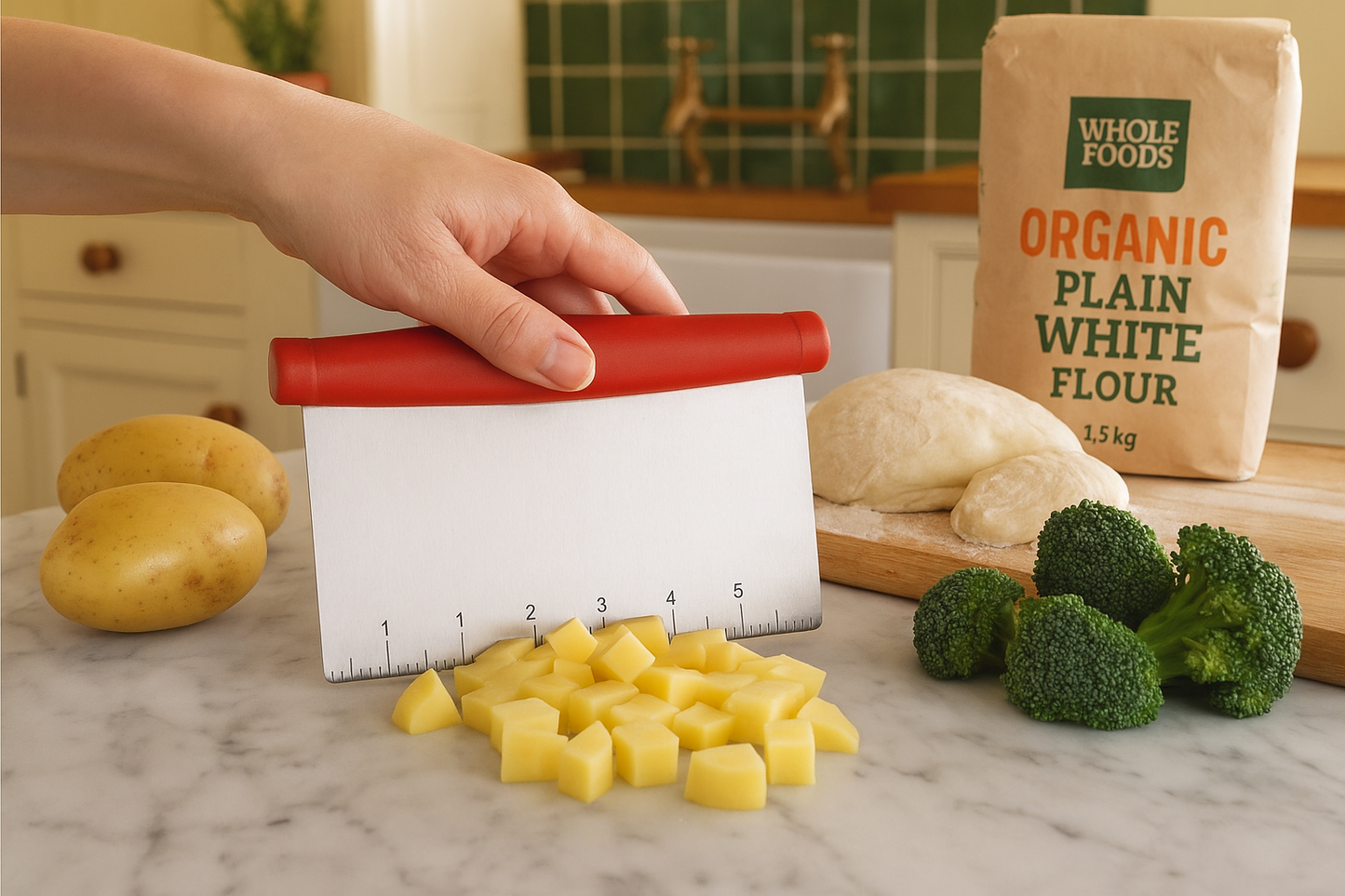 3 in 1 Chopper Scraper & Measurer