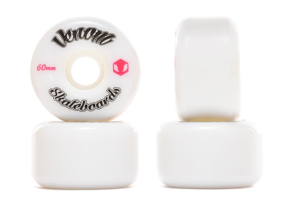 Venom Logo White Skateboard Wheels 50-60mm