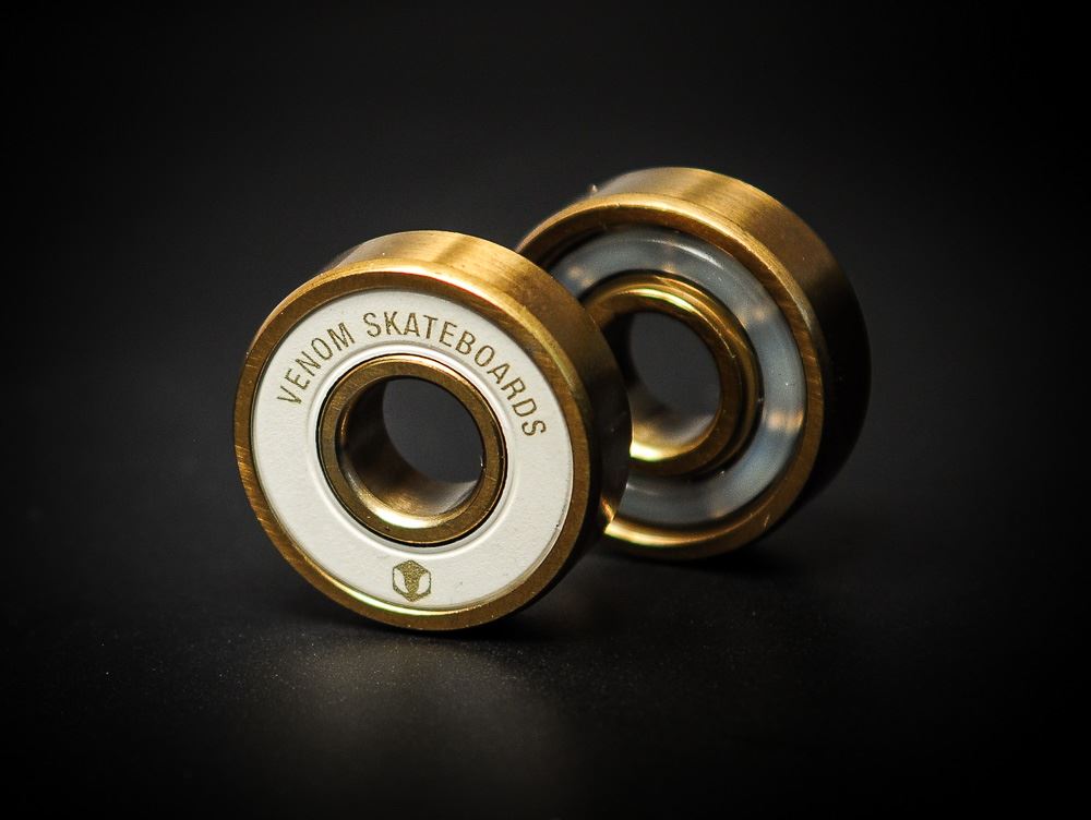 Venom Precision Gold Skateboard Bearings - Skate Rated
