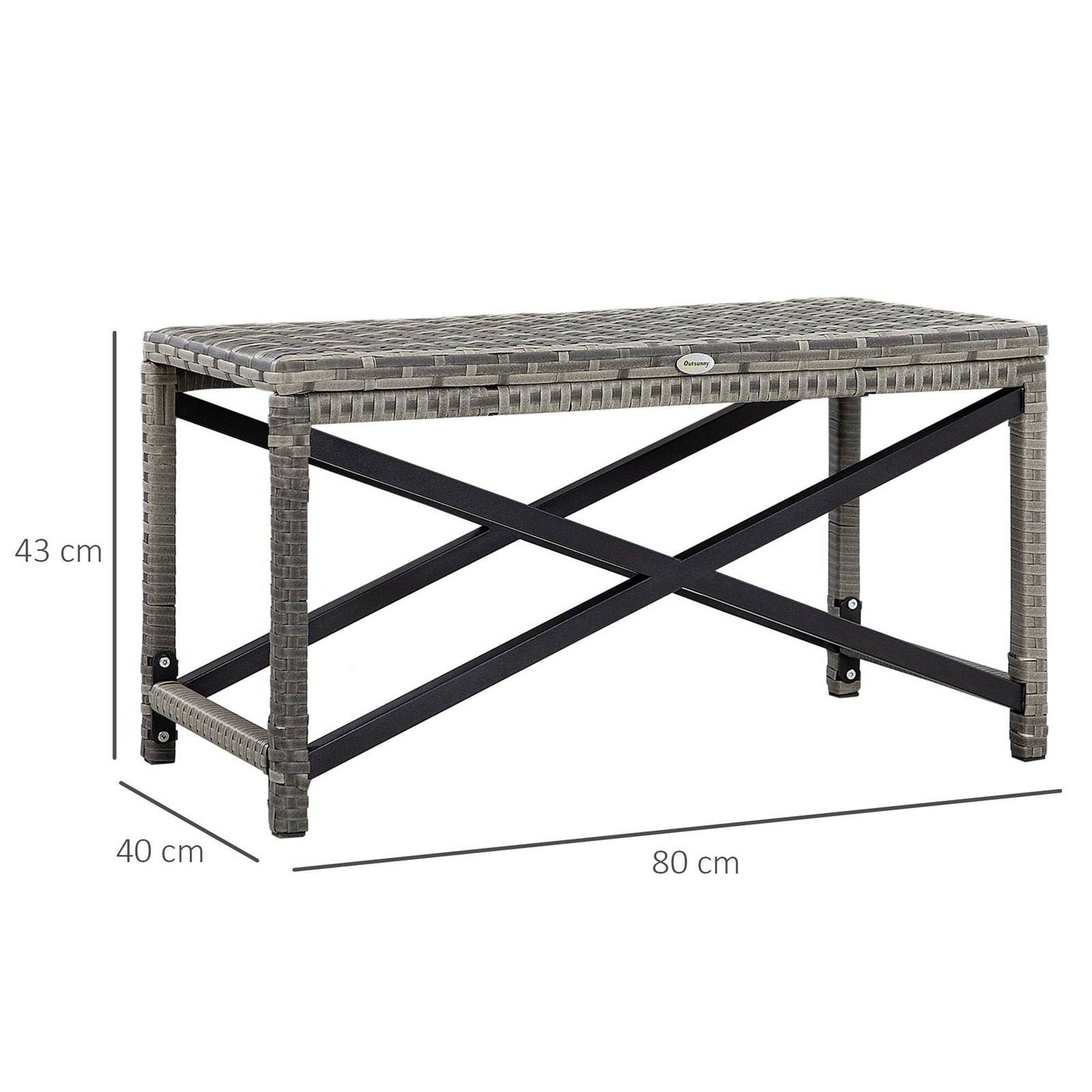 PE Wicker Outdoor Coffee Table