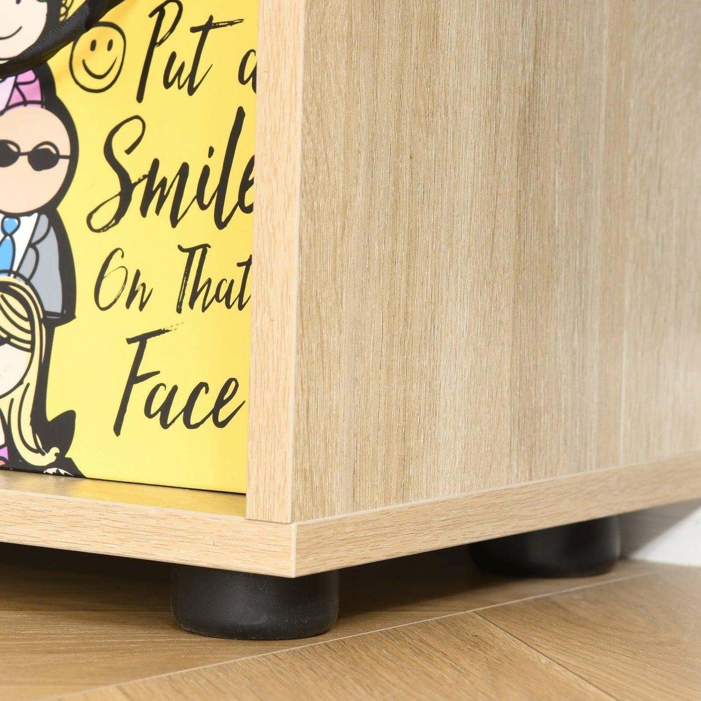 Eight-Section Tall Shelving Unit - Oak Effect