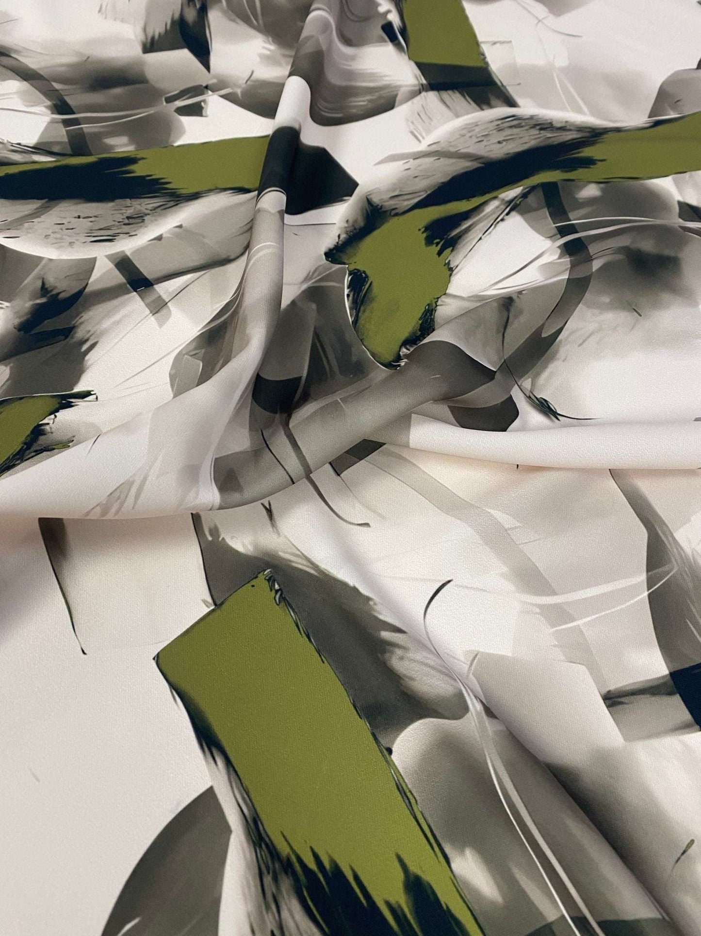 Abstract Artistic Brushstroke Fabric – Fabric by Metre, Multiple Options for Sewing & Dressmaking