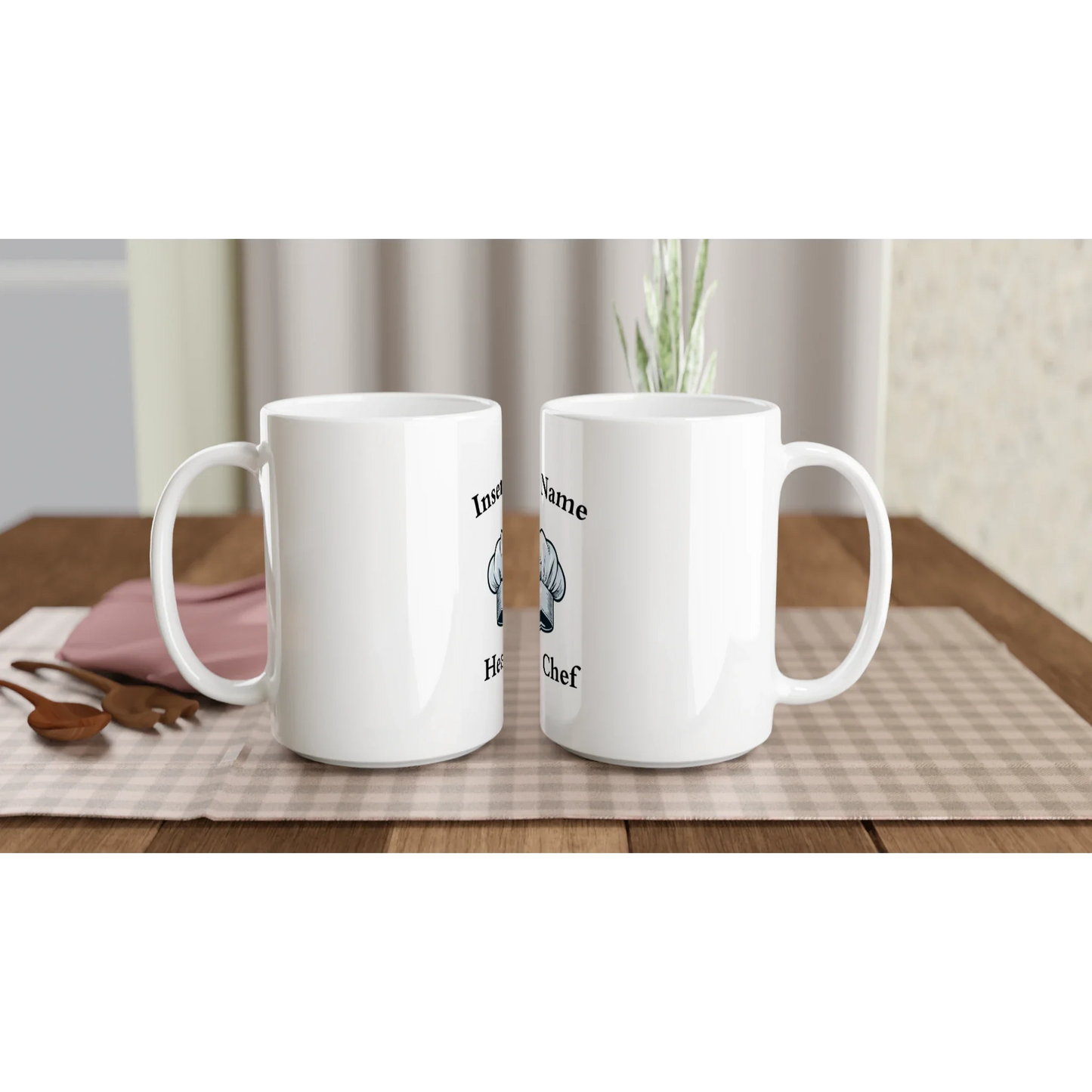 Personalised White 15oz Ceramic Mug - Head Chef