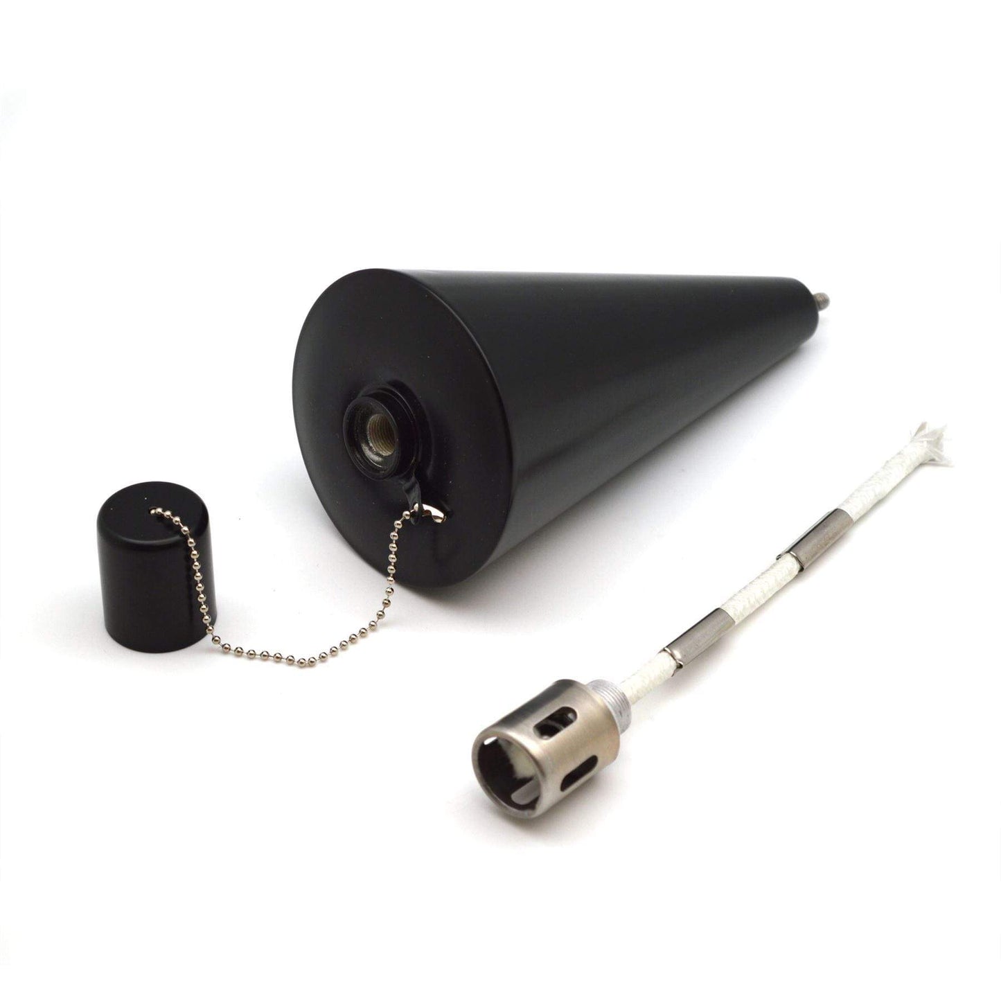 1.46m Metal Cone Garden Torches - Pack of Six