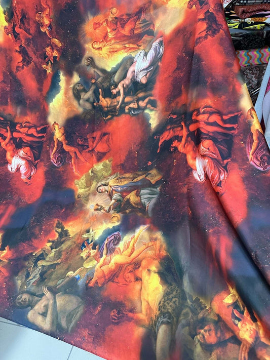 Antique Angel Fabric – Available in Satin, Crepe, Spandex & Chiffon | By Metre