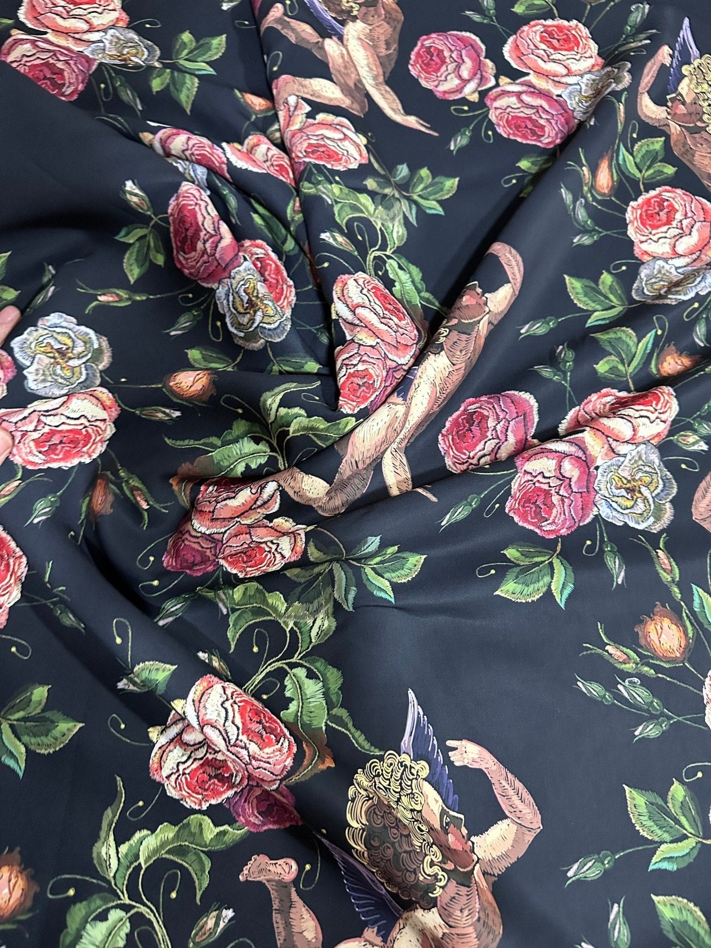 Angel Floral Print Fabric