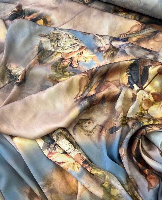 Angel Print Fabric – Custom Printed Fabric, Choose Material by Metre