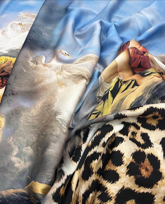 Angel Leopard Print Fabric – Multiple Fabric Options, Sold by Metre