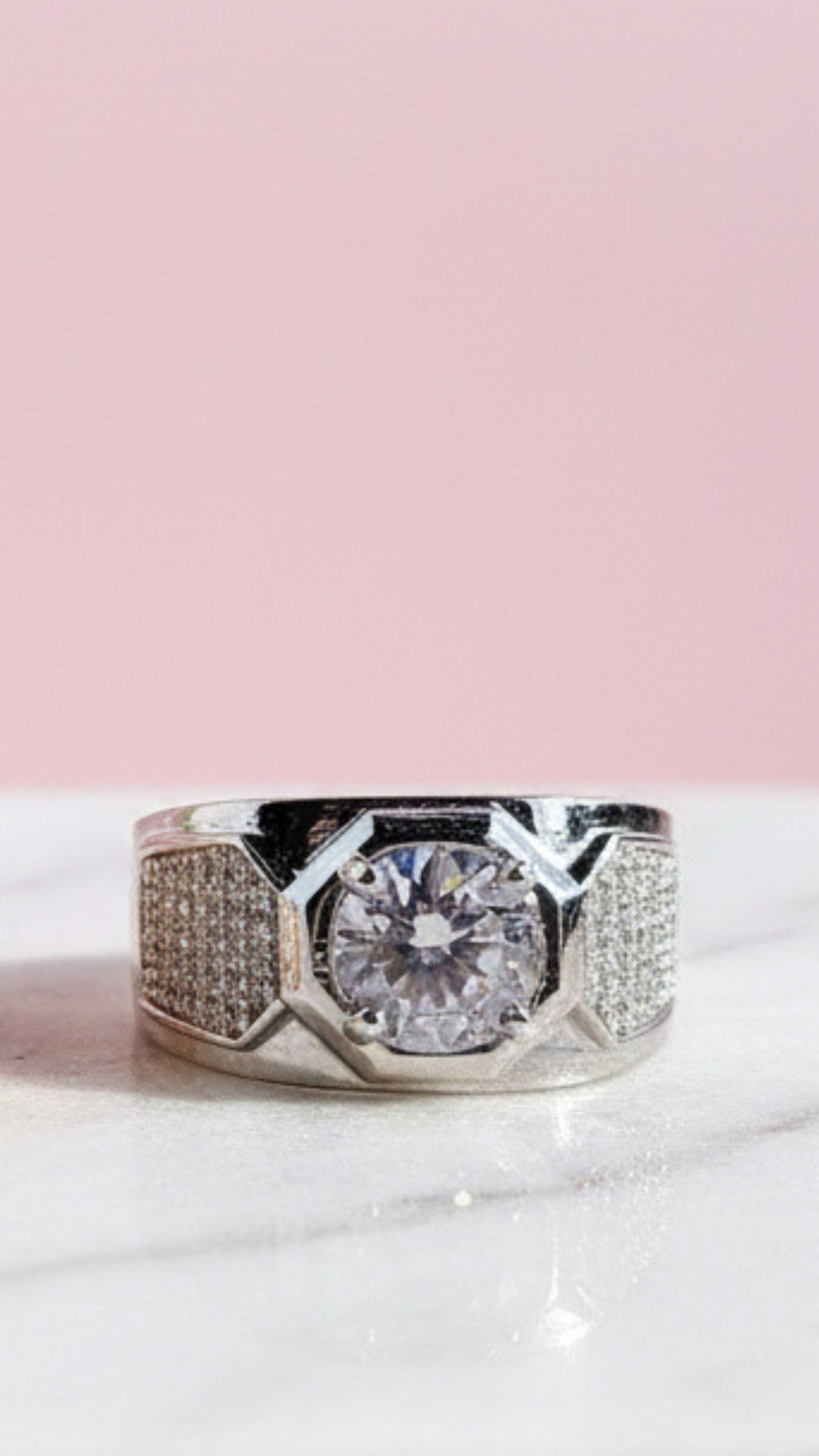 Men's Crystal Band Box Set of 12 Rings