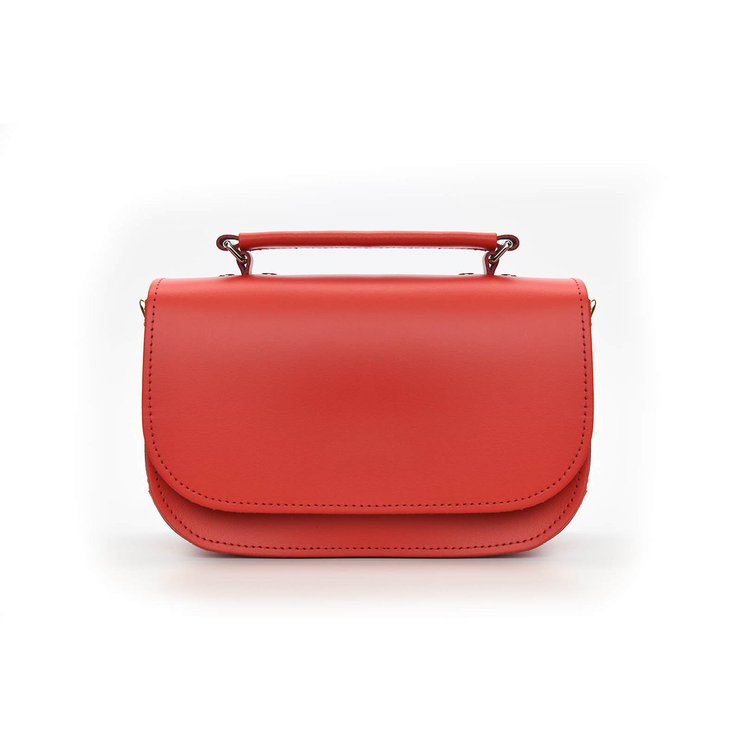Aura Handmade Leather Bag - Pillar Box Red