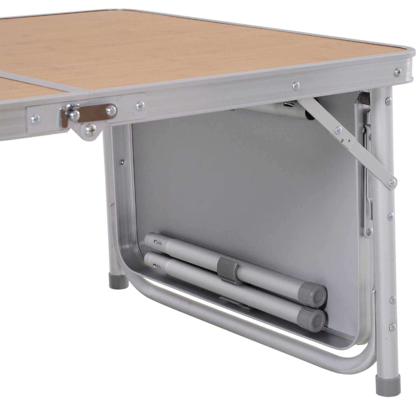 3ft Aluminium Medium-density fibreboard-Top Folding Picnic Table Portable Camping Table