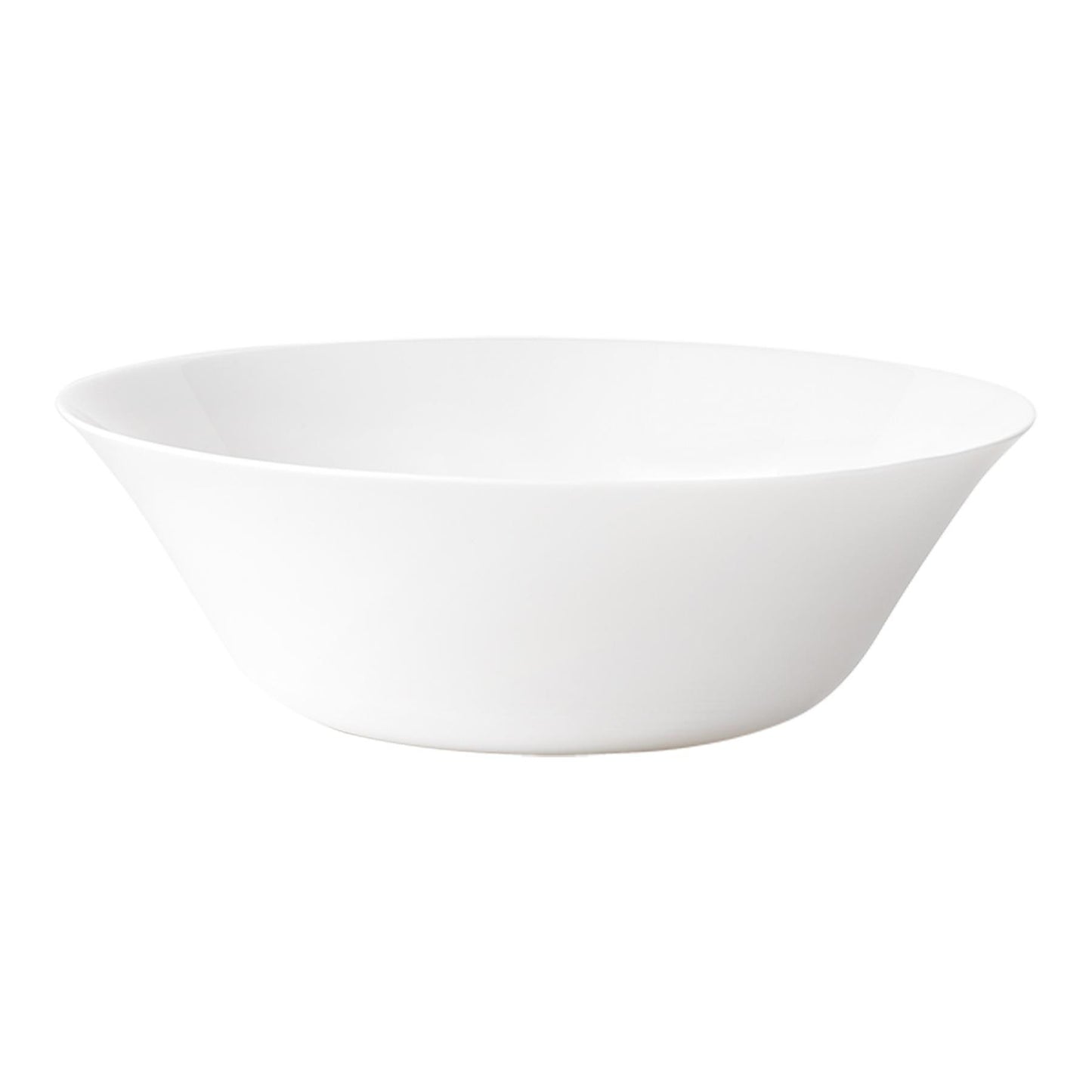 27cm White Moon Glass Salad Bowls - Pack of Six
