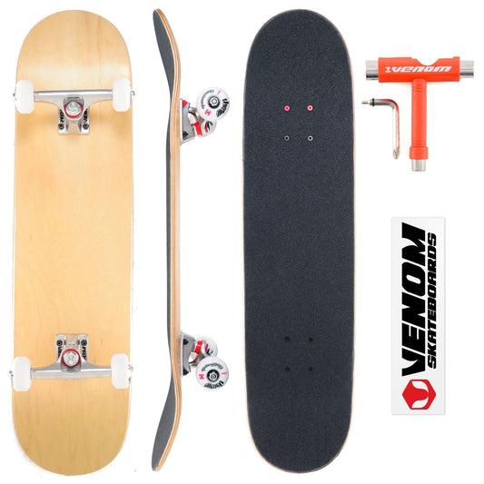 Venom Core Complete Built Skateboard - Natural/Raw - 7.5