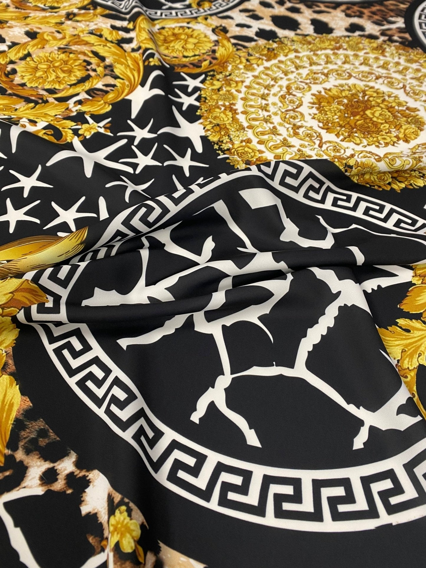 Baroque Greek Key Fabric