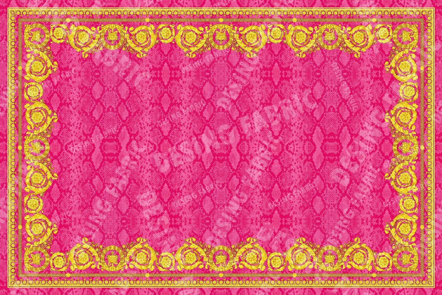 Baroque Pink Satin Fabric