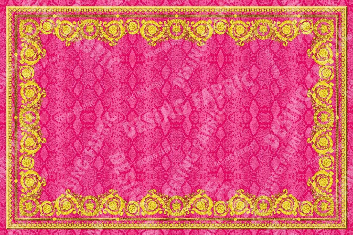 Baroque Pink Satin Fabric – Fabric by Metre, Options: Satin, Crepe, Spandex, Chiffon