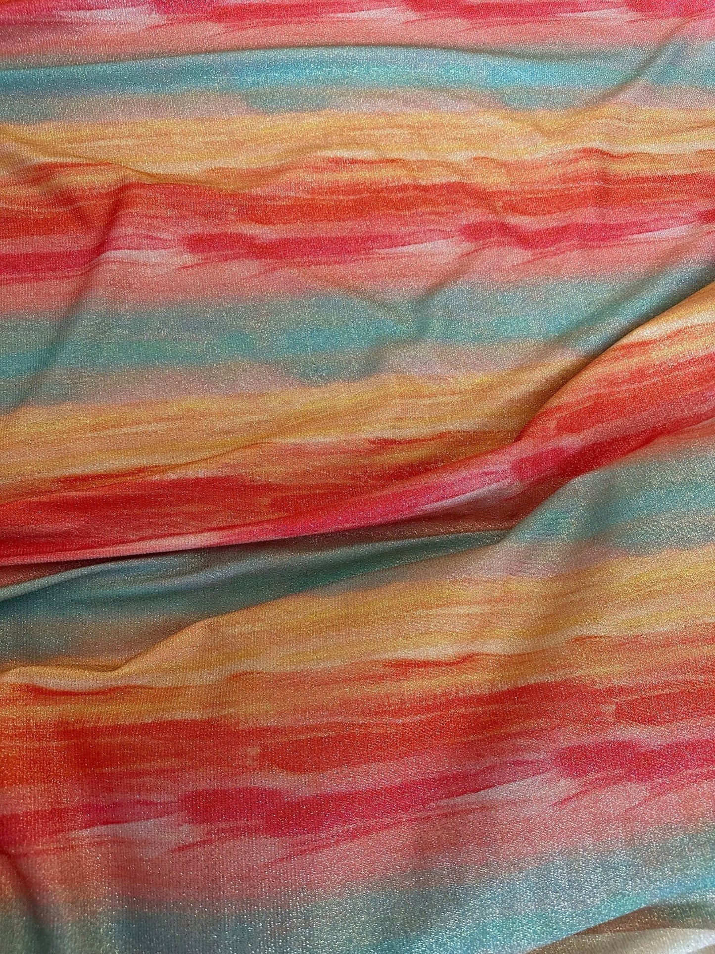 Batik Lurex Two Way Stretch Fabric