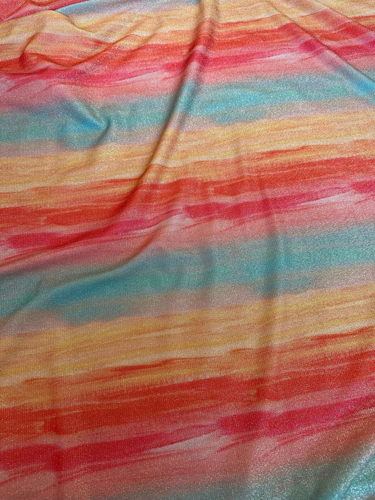 Batik Lurex Two Way Stretch Fabric