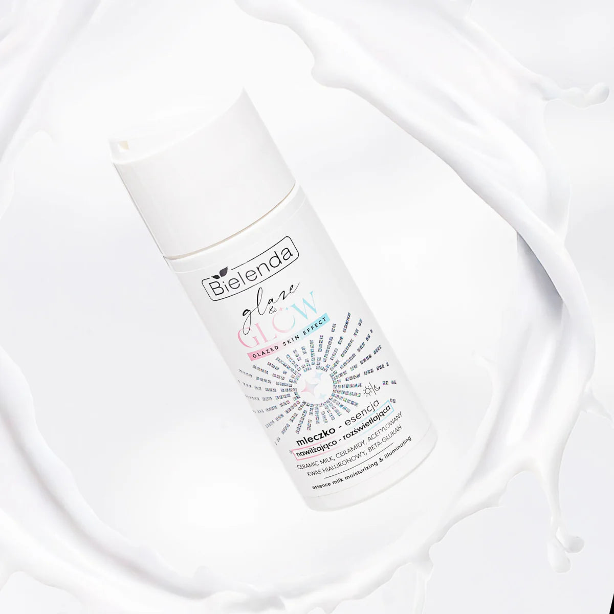 Bielenda Glaze & Glow Moisturizing Brightening Essence Milk Glazed Skin Effect
