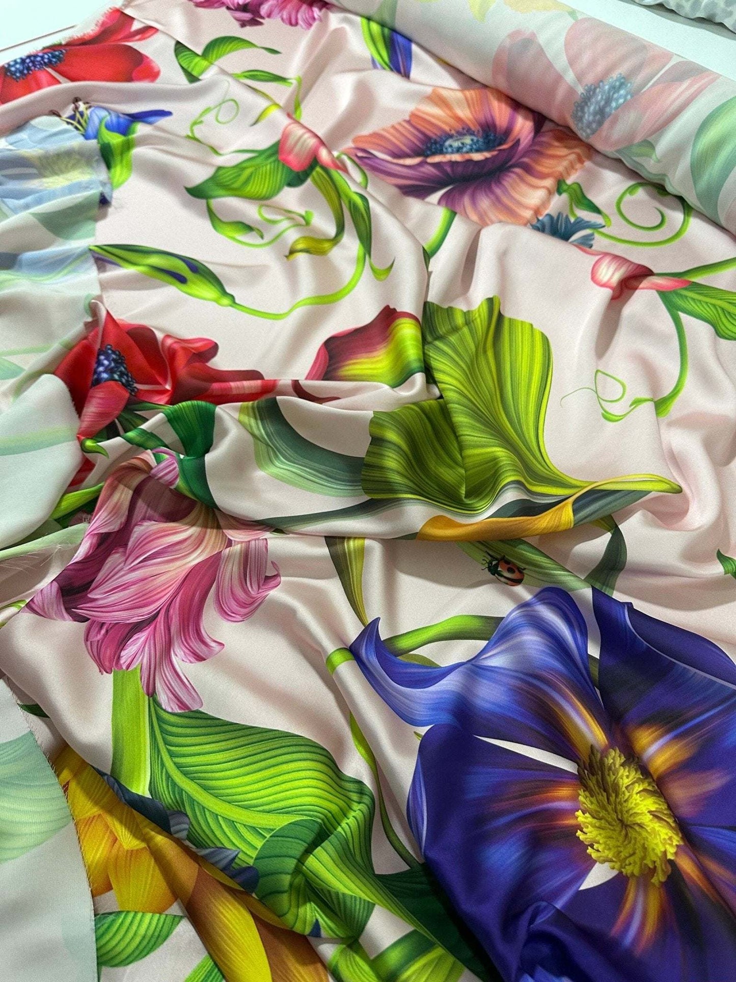 Tropical Floral Fabric – Fabric by Metre, Multiple Options for Sewing & Dressmaking
