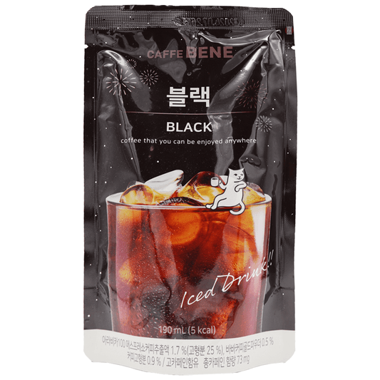 CAFFE BENE Black Coffee Pouch Drink 190ml