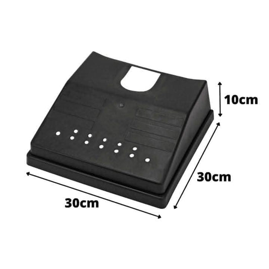 Plastic Drain Cover - Outside Black Gutter Drain Guard