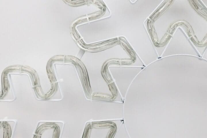 Blue LED Snowflake Rope Light