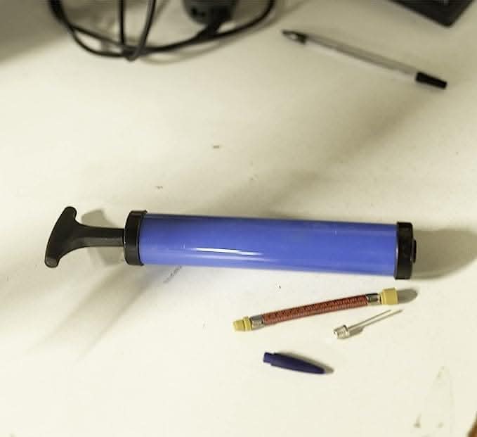 Mini T-Handle Blue Bike Pump Lightweight and Tyre Portable Bicycle Pump