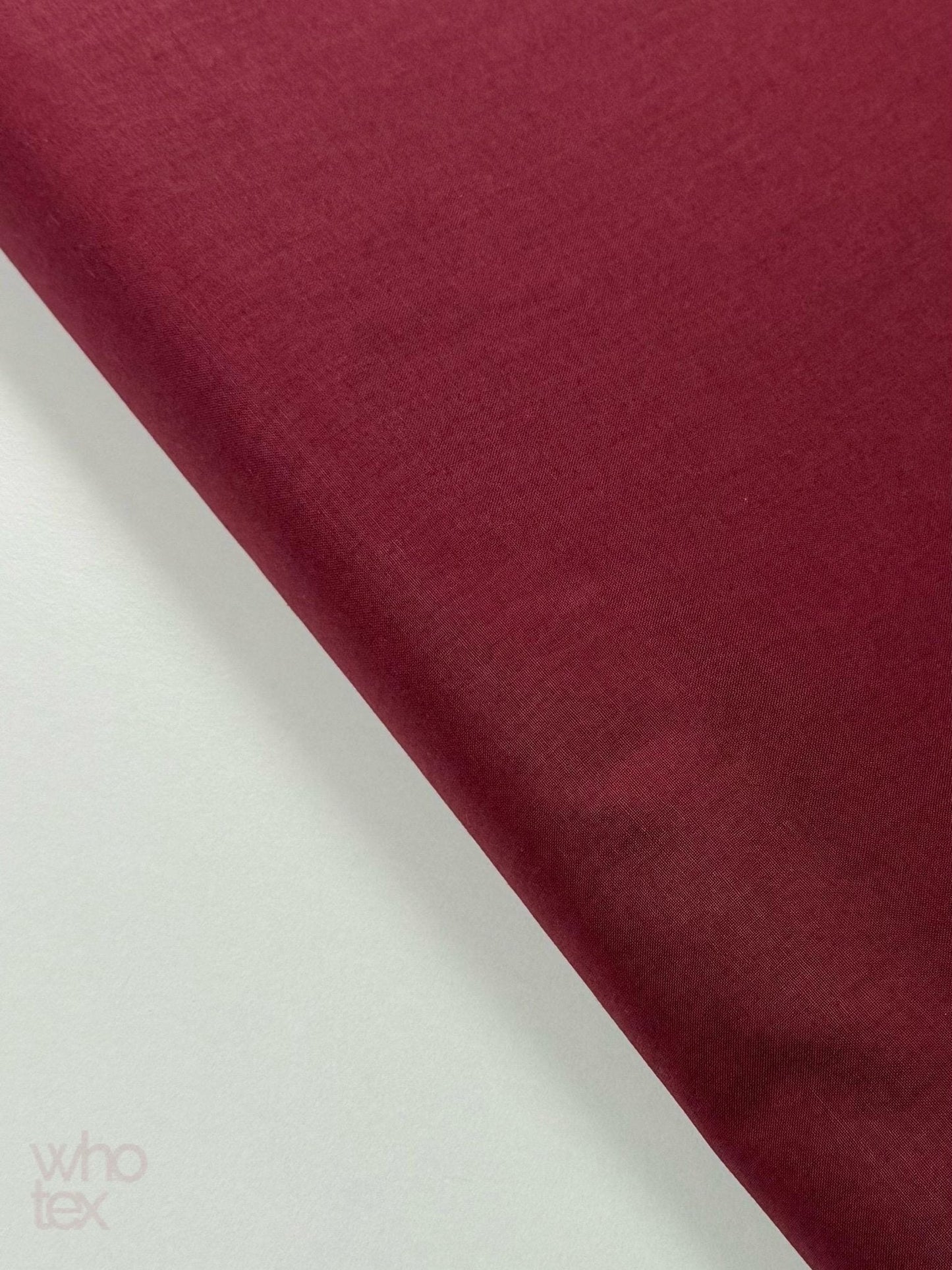 Bordeaux Poplin Fabric, Full Cotton Fabric By The Yard, 240 Cm / 95 Inches Width